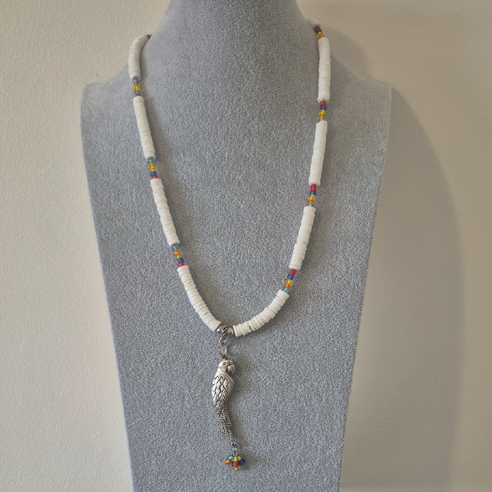 PEWTER PARROT 3 Piece Jewelry Set, Necklace, Braclet,Earrings
